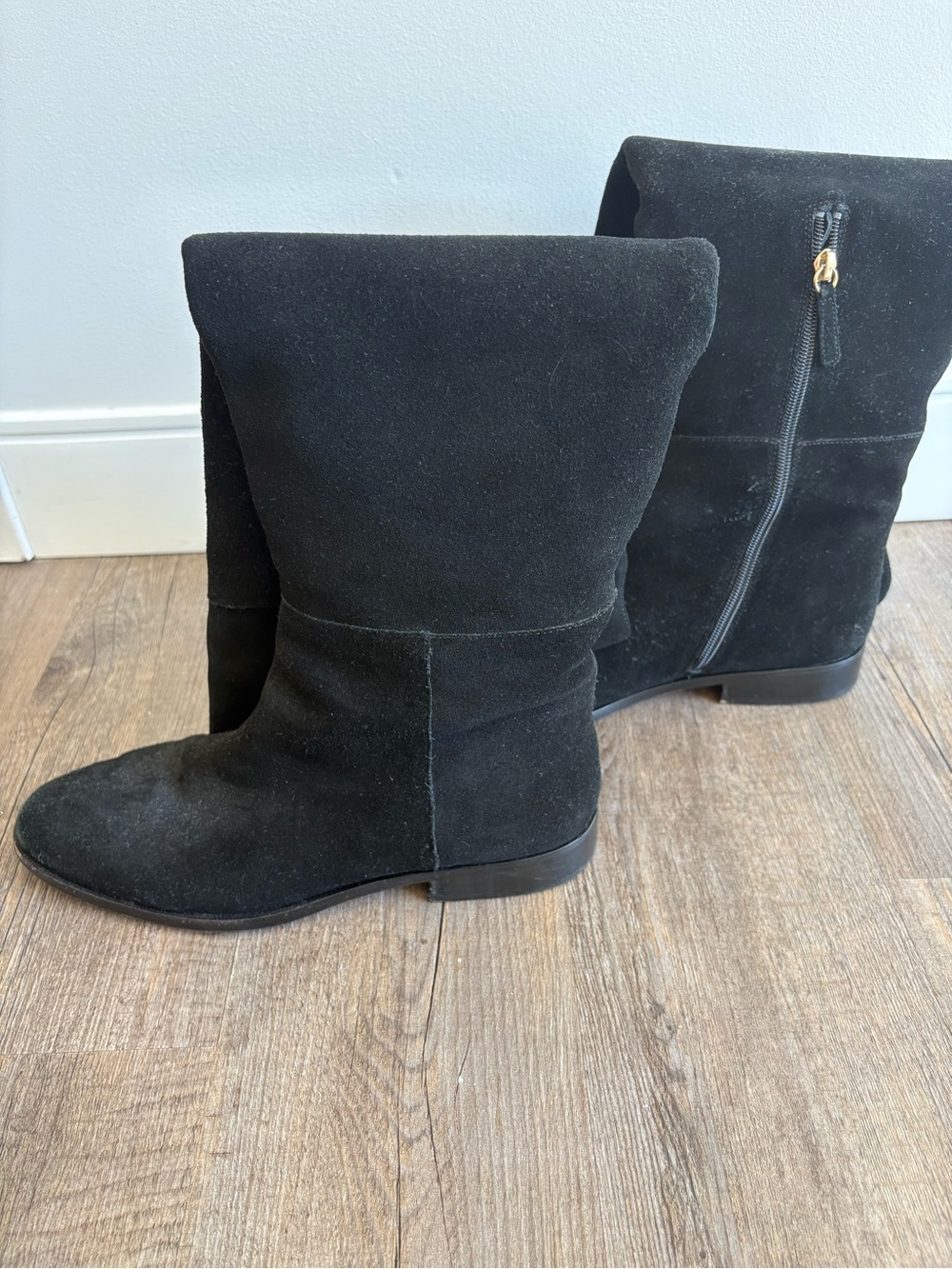 Black Suede over the knee Women's Boots